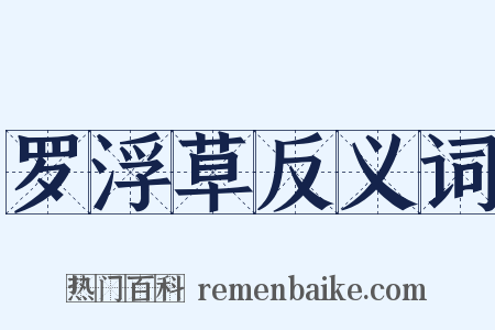 罗浮草反义词是什么意思的图片